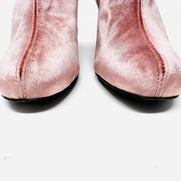 Free People Ankle Boots in Pink Velvet - Picture 11 of 15